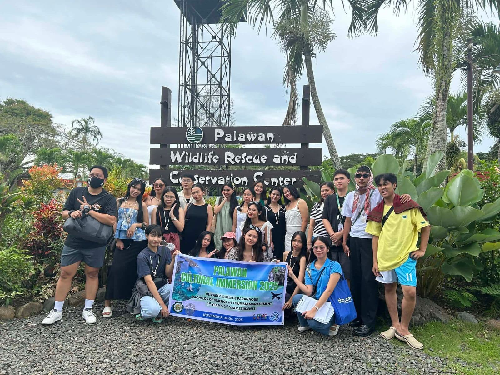 Tourists enjoying island hopping in Palawan